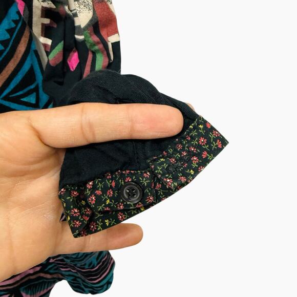 Custo Barcelona Knee Length Dress Blue Print Women’s Size 2 Small - Picture 9 of 12